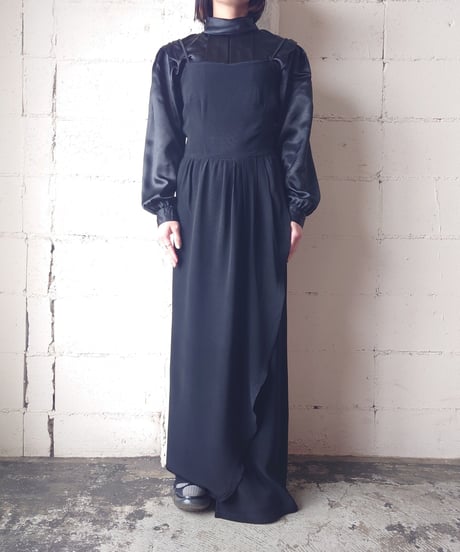 Wrap Skirt Camisole Dress BK