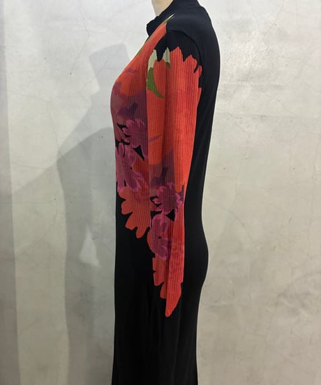 Desigual  Flower Print L/S Dress BK PI