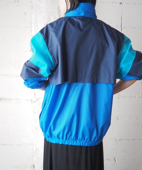 NIKE Stand Collar Nylon Jacket BL