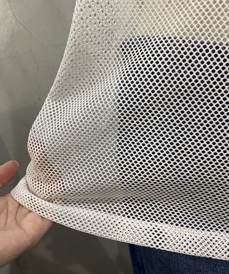 adidas Flock Print Mesh Tank Top WH RE