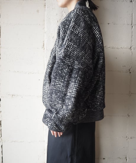Tweed MA-1 Jacket BKWH