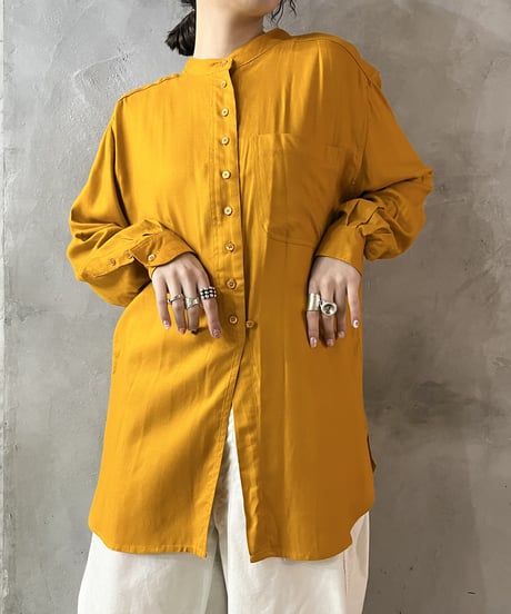 Band Collar Three Cuff Shirt OR