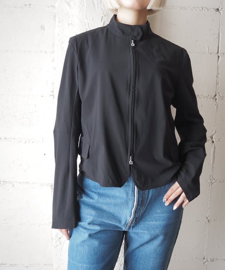 MARITHÉ FRANÇOIS GIRBAUD Double Zip Stand Collar Jacket BK