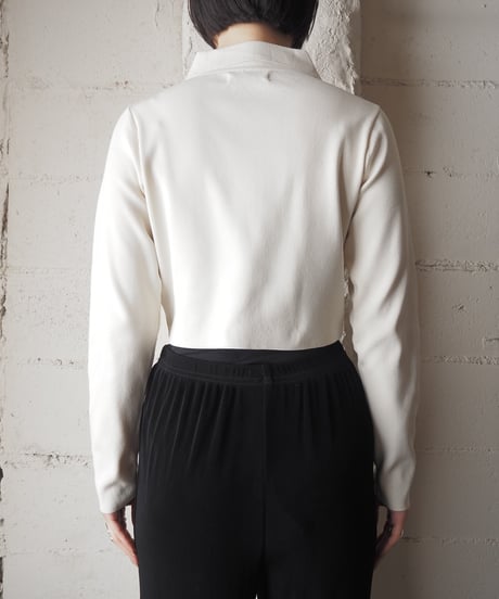 Cropped Polo Knit Cardigan IV