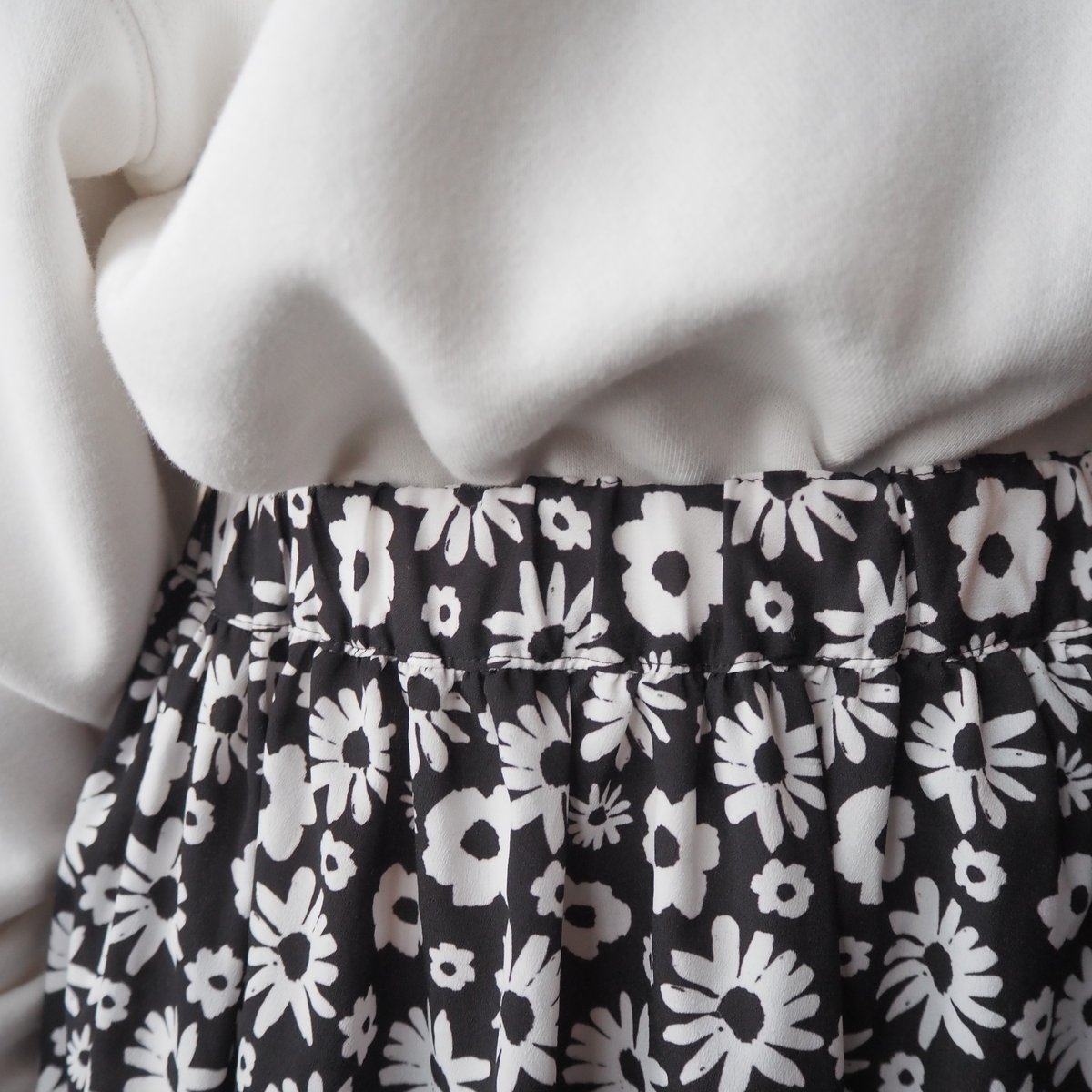 COMME des GARCONS Flower Pattern East Skirt BK.