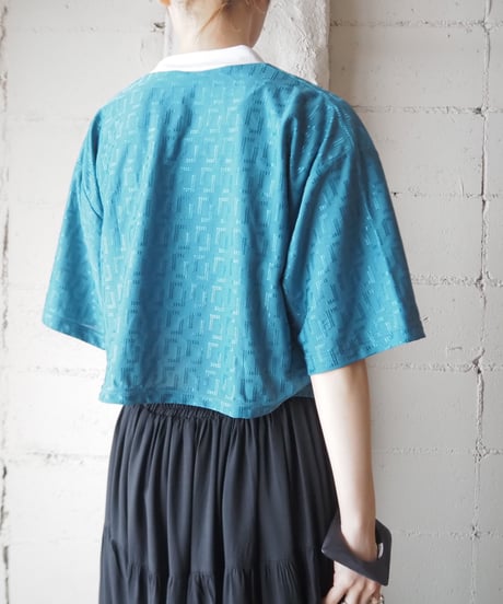 Remake Cropped Sports Shirt BLGN