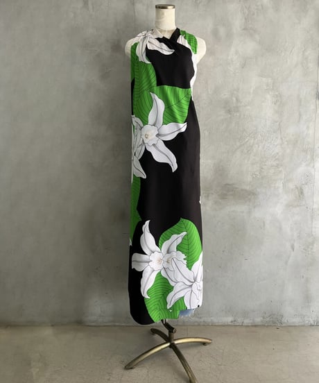 Flower Pattern Multi Way Wrap Skirt BKGN