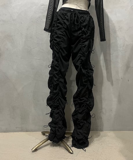 Many Drawstring Design Pants BK