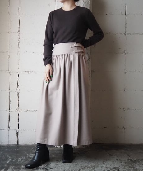 Belt Design Flared Skirt LBE