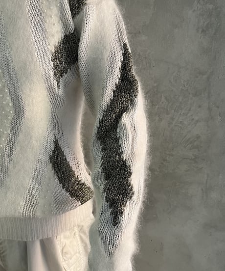 Angora Mix Pearl Design Knit WHSI