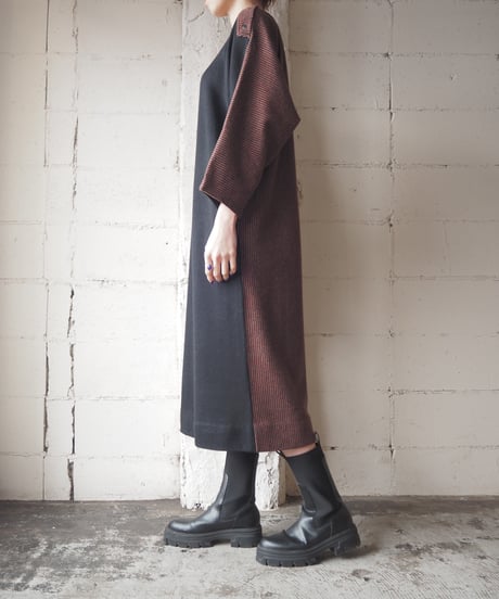 Back Pattern Knit Dress BKRE
