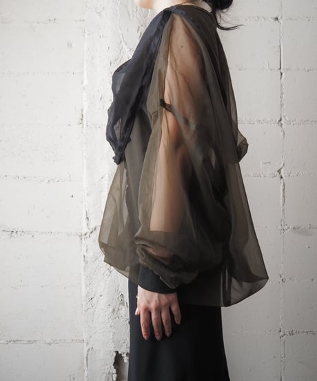 Sheer Hooded Pullover Jacket KA