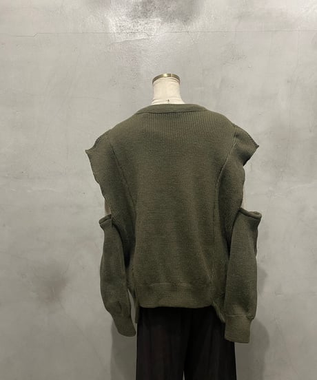 REMAKE 1980's French Army Command Sweater with Arm Warmer KA