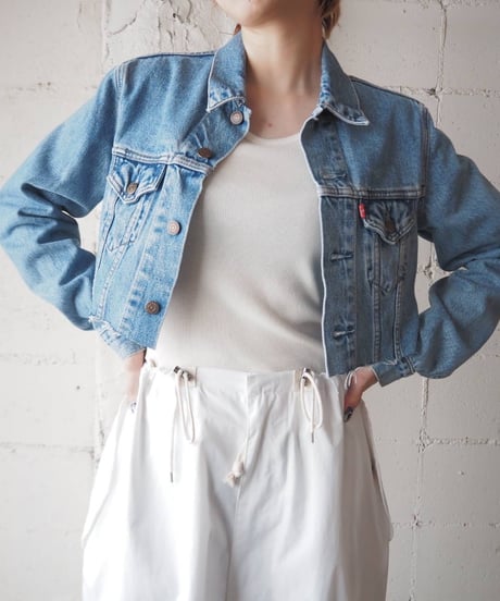 REMAKE Levis Cutoff Denim Jacket BL