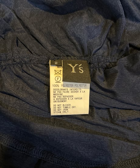 Y's Asymmetric Ruffle Gathered T-Shirt NV