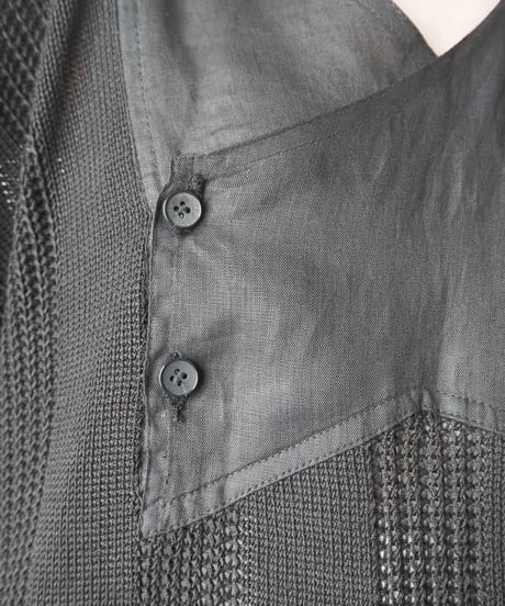 Asymmetric Switching Design Knit BK