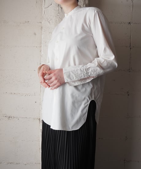 Vintage Band Collar Shirt WH