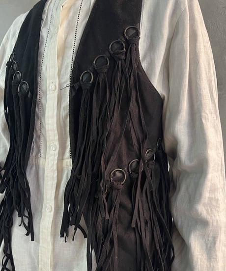 Fake Swede Fringe Vest BK