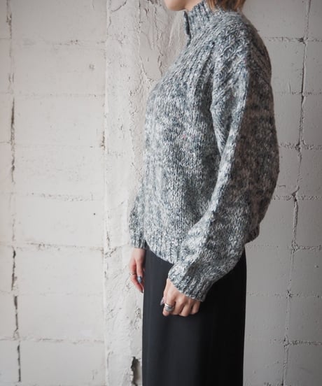 Mix Yarn High Neck Sweater GR