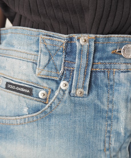 DOLCE&GABBANA Denim Tight Skirt BL