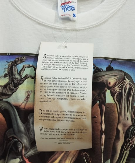 1990's Dead Stock USA Salvador Dali Tee　夜のメクラグモ...希望！