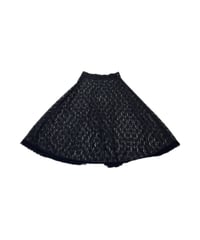 Flower Lace See-through Skirt BK