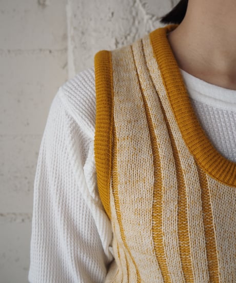 Belted Design Rib Vest MU