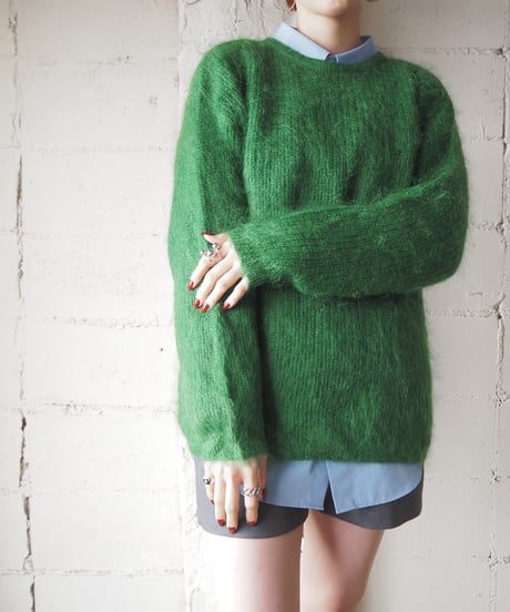 Plane Mohair  Knit GN