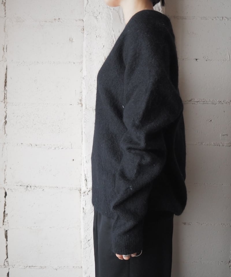 Acne Studios Vneck Mohair Knit BK | Orfeo