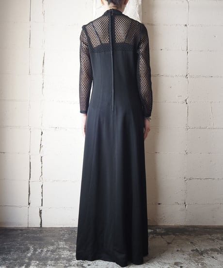 Bosom Shoulder Lace Dress BK