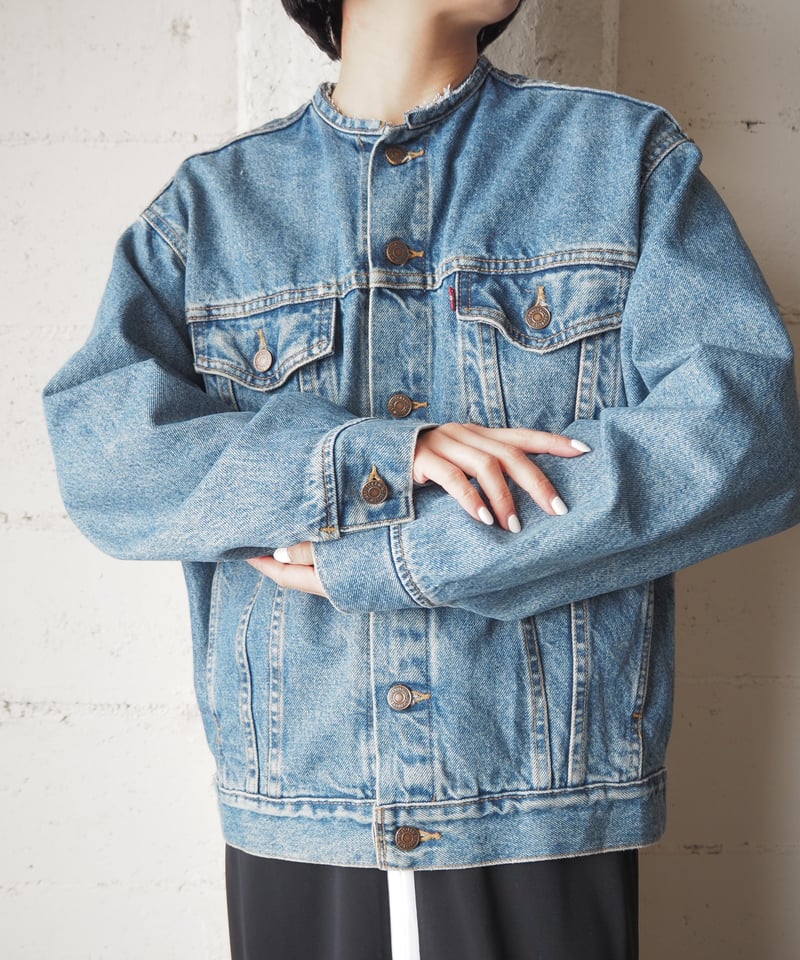 Remake Levi s Collarless Denim Jacket BL Orfeo