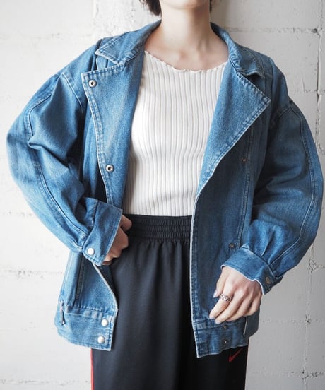 Double Breasted Denim Jacket BL