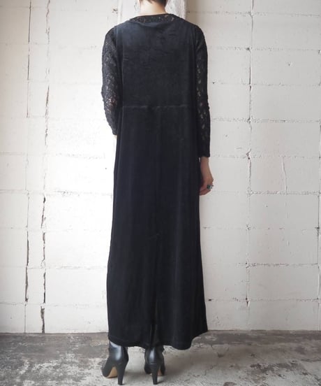 Sleeveless Velour Dress BK