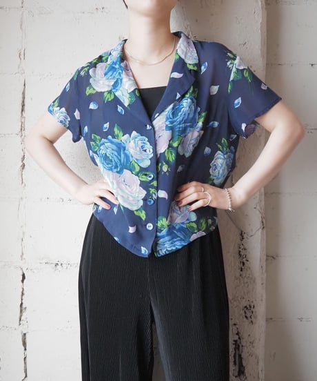 KENZO Flower Pattern Sheer Shirt NV