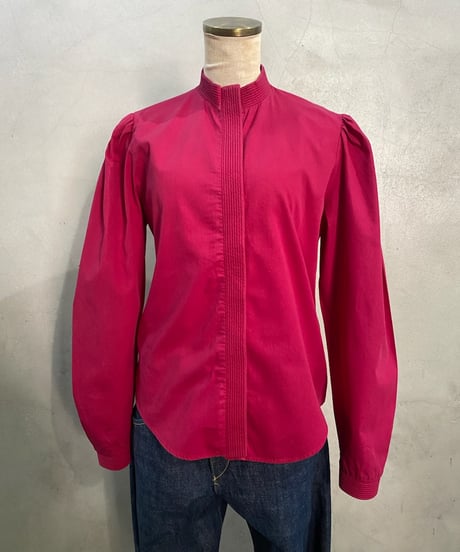 Band Collar Fly Front Shirt PI