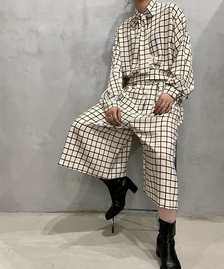 Boe Tie Check JumpSuit IVBR