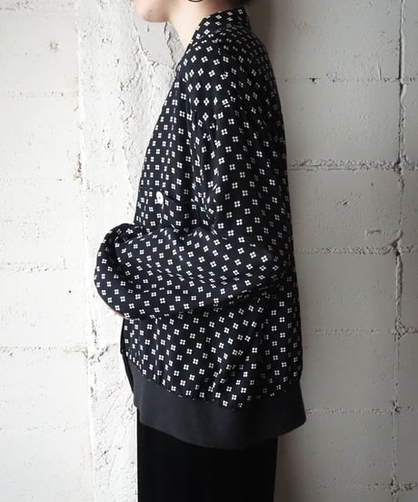 Small Pattern Shirt Jacket BKWH