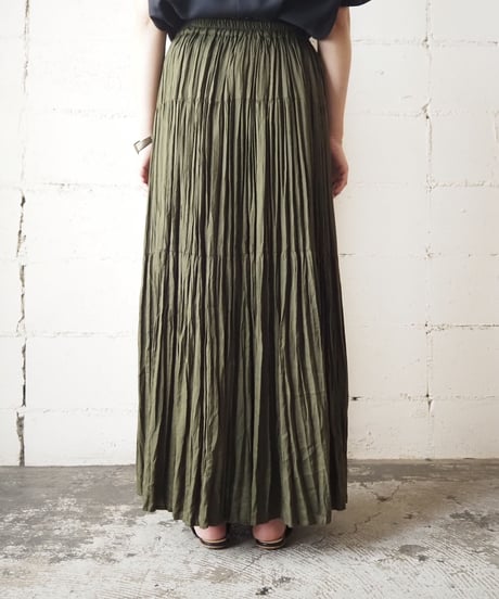 Tiered Easy Long Skirt