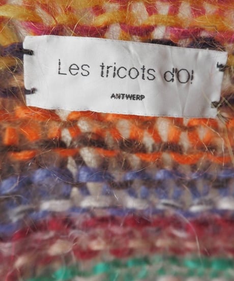 Les tricots d'O Multicolor Mohair Cardigan RE BL OR