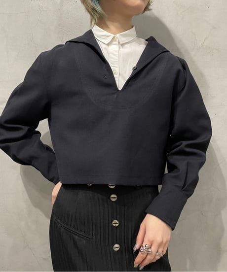 Remake Short Wool Sailor Shirt NV