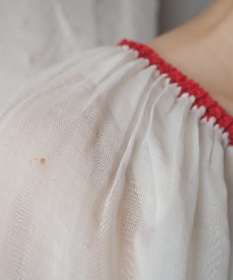 Hungarian Hand Embroidered Sheer Blouse WHRE