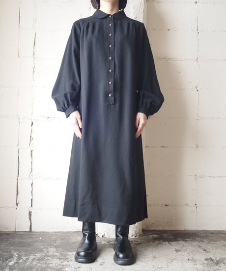 Button Shirt Dress BK