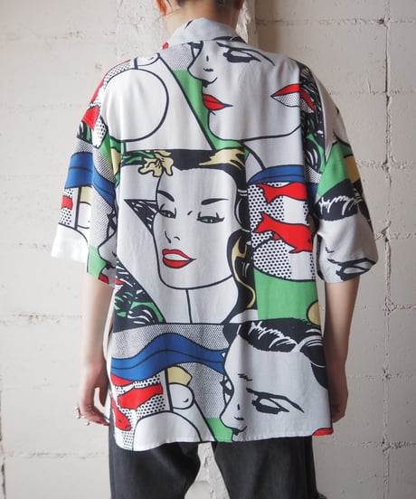 Comic Pattern Shirt WHBKGN