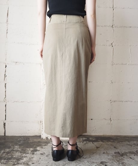 Front Button Tight Skirt BE