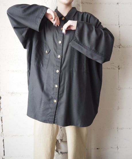 Gold Button Over Shirt BK