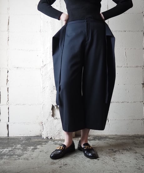 CLUB MONACO Wrap Belted Wide Pants NV