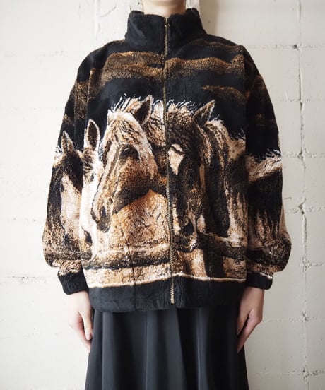 Horse Pattern Fleece BKBR
