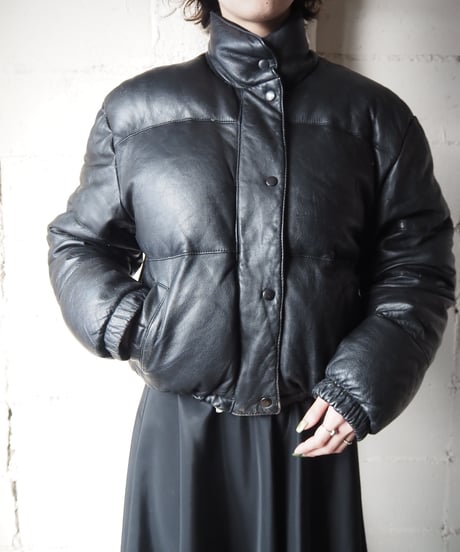 Leather Down Jacket BK