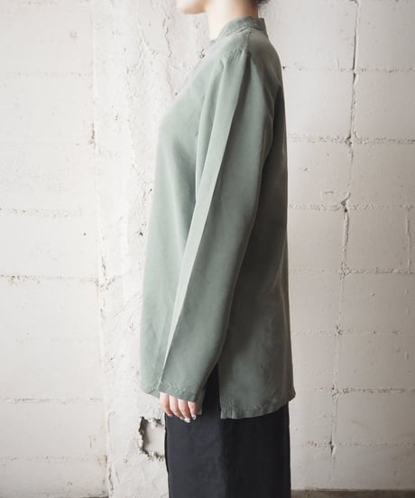 L/S Silk China Shirt GN