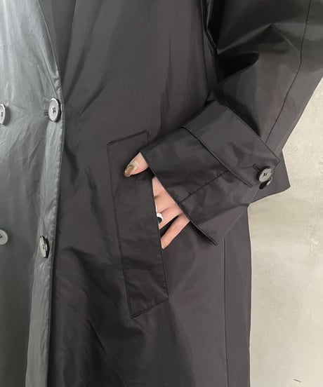Nylon Trench Coat BK